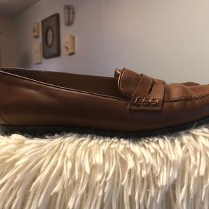 Etienne Aigner Brown Penny Leather Loafer Size 8